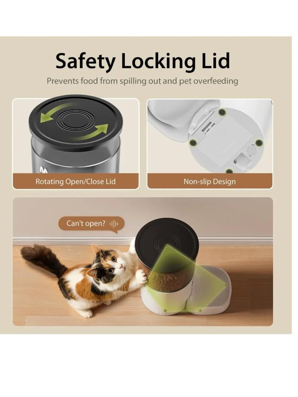 IMIPAW Automatic Pet Feeder Programmable Timed Dispenser for Cats Small Dogs NEW